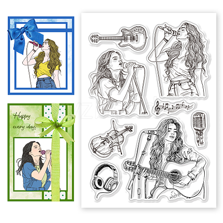 PVC Plastic Clear Stamps DIY-WH0631-0154-1