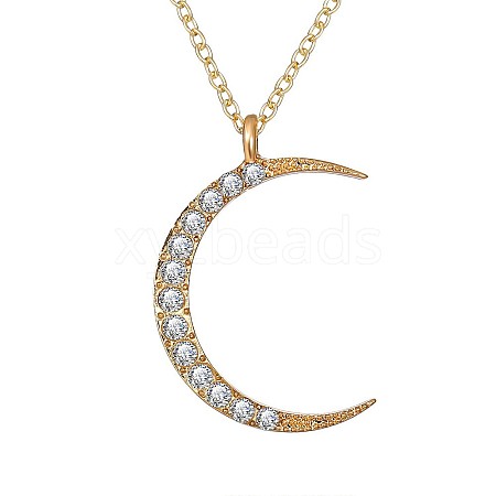 Alloy Crystal Rhinestone Pendant Necklaces for Women WG57F6E-08-1