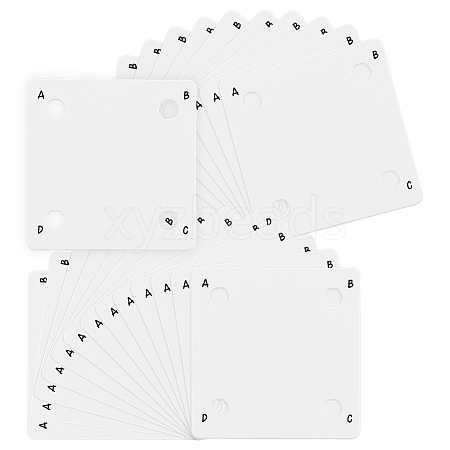 24Pcs Acrylic Looms Braiding Disk DIY-BC0014-11-1