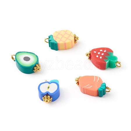 Polymer Clay Pendants PALLOY-JF00684-1