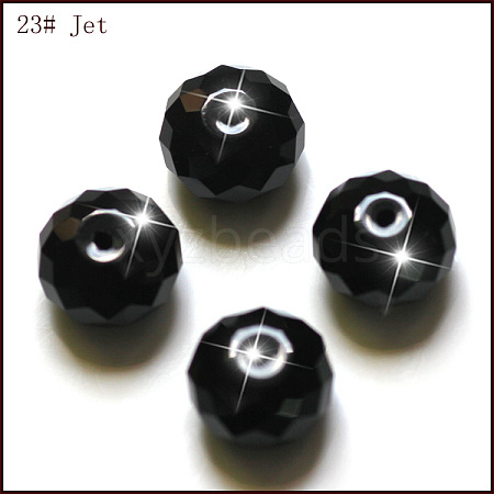 Imitation Austrian Crystal Beads SWAR-F068-6x8mm-23-1