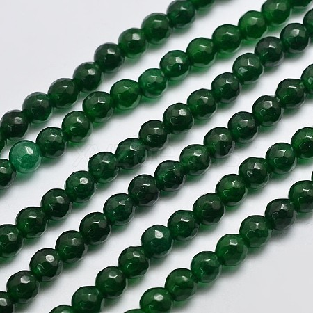 Natural Malaysia Jade Bead Strands G-A147-4mm-A07-1