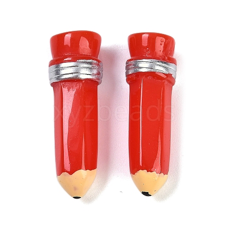 Pencil Resin Cabochons RESI-Q014-06C-1