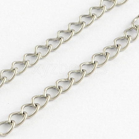 Tarnish Resistant 304 Stainless Steel Curb Chains CHS-R005-100m-01-1