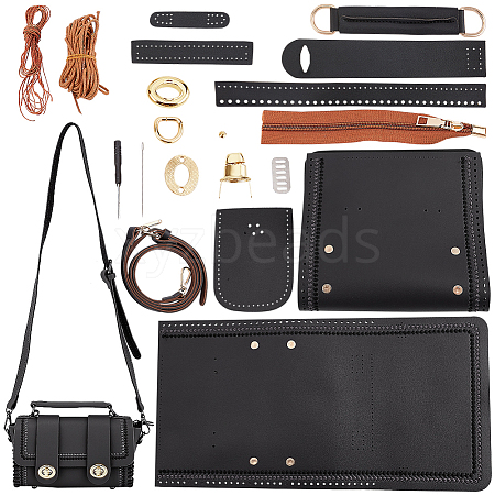 DIY PU Leather Shoulder Bag Kits DIY-WH0387-17A-1