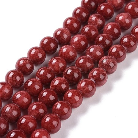 Natural Persian Jade Beads Strands G-D434-6mm-08-1