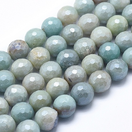 Natural Amazonite Beads Strands G-O164-02-12mm-1
