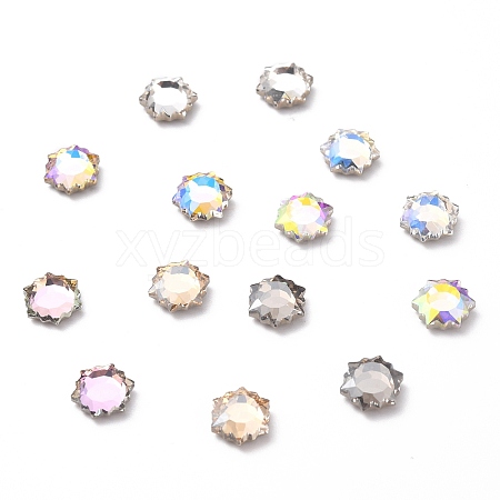 K5 Faceted Glass Rhinestone Cabochons GLAA-H106-H01-M-1