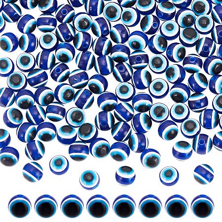 HOBBIESAY 300Pcs Evil Eye Resin Beads RESI-HY0001-22-1
