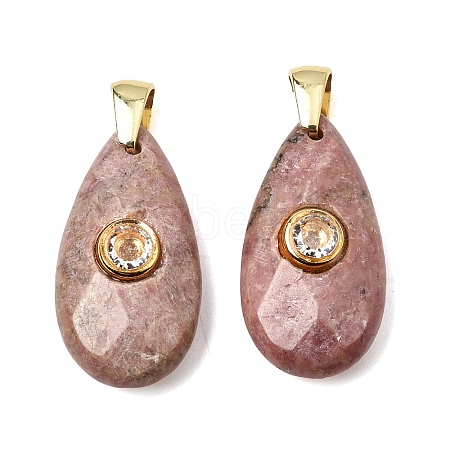 Natural Rhodonite Pendants LS-G-C282-02F-1