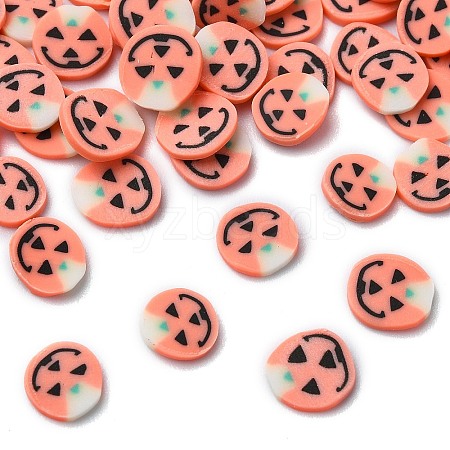 Halloween Theme Handmade Polymer Clay Cabochons CLAY-M005-22-1