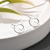 S925 Sterling Silver Stud Earrings EJEW-K303-01S-02-1