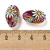 Printed Natural Shell Beads BSHE-G037-01H-3