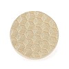 Texture Theme Round Brass Stamp Head AJEW-M036-01D-G-2