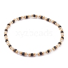 Round Opaque Colours Glass Seed Beads Stretch Bracelets BJEW-JB06010-01-1