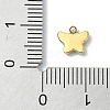 304 Stainless Steel Black Enamel Charms STAS-L022-439G-01-3