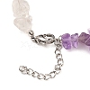 Natural Gemstone Beaded Anklets & Stretch Bracelets Jewelry Sets SJEW-JS01133-6