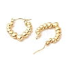 Ion Plating(IP) 304 Stainless Steel Chunky Teardrop Hoop Earrings for Women EJEW-K242-04G-2