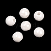Glazed Porcelain Round Beads PORC-S489-8mm-01-2