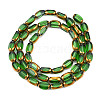 Electroplate Glass Beads Strands X-EGLA-N008-015G-2
