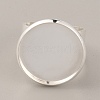 Adjustable Brass Finger Rings Components KK-WH0054-23D-S-1