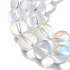 Synthetic Moonstone Beads Strands G-P528-J02-13-3