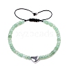 Natural Green Aventurine Braided Beaded Bracelets PW-WG7DEFA-04-1