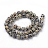 Natural Dalmatian Jasper Beads Strands G-S259-24-8mm-2