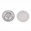 Non-Tarnish 201 Stainless Steel Pendants STAS-T064-38P-2-1