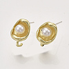 Alloy Stud Earring Findings X-PALLOY-S121-248-2