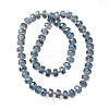 Transparent Electroplate Glass Beads Strands EGLA-P062-01A-FR01-2