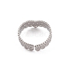 Non-Tarnish 304 Stainless Steel Crown Open Cuff Ring for Women RJEW-G285-04P-3