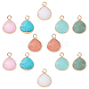 SUNNYCLUE 12Pcs 6 Colors Natural White Jade Gemstone Pendants G-SC0002-08B-1