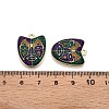 Carnival/Mardi Gras Theme Alloy Enamel & Glitter Powder Pendants ENAM-T020-53E-RS-3