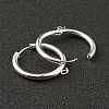 201 Stainless Steel Huggie Hoop Earring Findings STAS-P283-01M-S-2