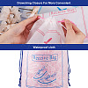 12Pcs 2 Colors  Makrofol Semi-transparent Drawstring Bag CON-MB0001-13-4