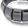 Synthetic Non-magnetic Hematite Beads Stretch Bracelets BJEW-A115-04-2