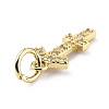 Brass Micro Pave Cubic Zirconia Charms ZIRC-F131-16G-05-3