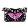 Butterfly Print Linen Cosmetic Zipper Pouches PW-WG8E7F0-02-1