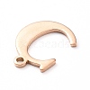 PVD Vacuum Plating  304 Stainless Steel Charms STAS-H112-C-RG-3