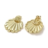 Brass Dangle Stud Earrings EJEW-H308-01G-2