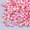 Rainbow ABS Plastic Imitation Pearl Beads X1-OACR-Q174-6mm-04-2