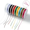 10 Rolls 10 Colors 10M 9-ply Polyester Round Thread OCOR-YW0001-07A-1