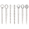 10Pcs Tibetan Style Alloy Cabochon Setting TIBE-ME0001-08-1