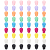 54Pcs 9 Colors Rubberized Style Opaque Acrylic Beads SACR-PH0002-38-1