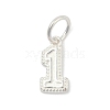 Number Series 925 Sterling Silver Charms STER-Q002-01B-1