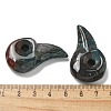 Natural Indian Agate Carved Pendants G-H089-01D-3