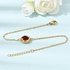 304 Stainless Steel & Cubic Zirconia Stud Earrings & Pendant Necklaces & Link Bracelets Sets SA-CBADCF0-02G-3