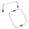  2Pcs Aluminum Purse Frame Handle FIND-PH0003-36-1