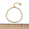 Brass Box Chain Bracelets BJEW-H537-03G-5